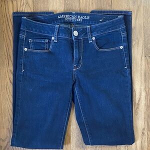 American Eagle Outfitters Women's Dark Blue Skinny Jeans